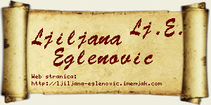 Ljiljana Eglenović vizit kartica
